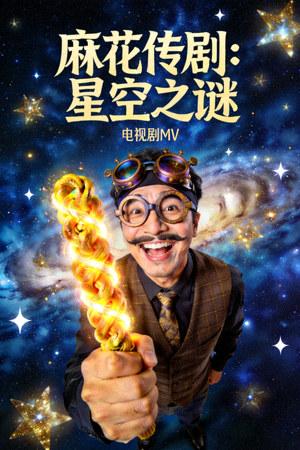 《麻花传剧：星空之谜》电视剧MV封面 - 喜剧与星空结合